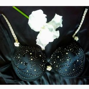 Marciano Black Bra 36C Sequin